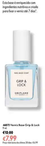 Oriflame Verniz Base Grip & Lock promoção