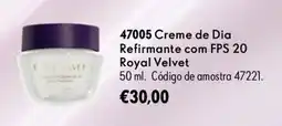 Oriflame Royal Velvet creme de dia refirmante com fps 20 promoção
