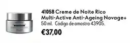 Oriflame Creme de noite rico multi-active anti-ageing novage+ promoção
