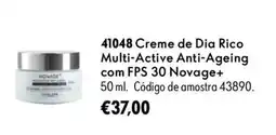Oriflame Creme de Dia Rico Multi-Active Anti-Ageing com FPS 30 Novage+ promoção