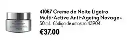 Oriflame Creme de noite ligeiro multi-active anti-ageing novage+ promoção