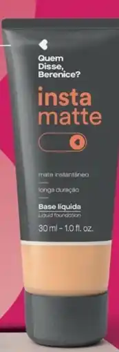 O Boticário Base líquida instamatte promoção