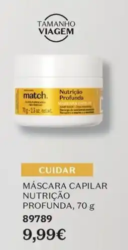 O Boticário Match máscara capilar nutrição profunda promoção