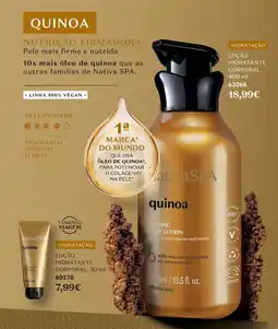 O Boticário nativaSPA quinoa locão hidratante corporal promoção