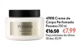 Oriflame Creme de corpo perfumado possess promoção