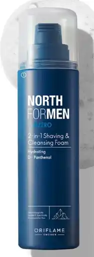 Oriflame Espuma de Limpeza e de Barbear 2 em 1 Subzero North For Men promoção