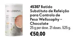 Oriflame Batido substituto de refeição para controlo de peso wellosophy - chocolate promoção