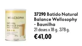 Oriflame Batido natural balance wellosophy - baunilha promoção