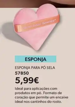 O Boticário esponja para pó sela promoção
