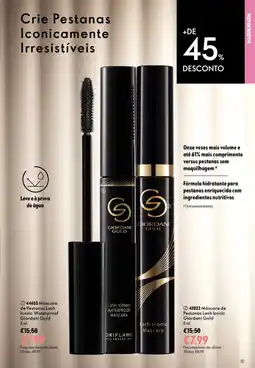 Oriflame Máscara de pestanas lash iconic giordani gold promoção