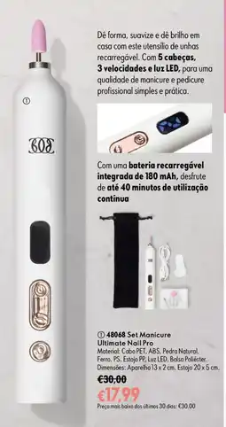 Oriflame Set Manicure Ultimate Nail Pro promoção