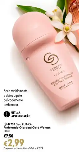 Oriflame Deo Roll-On Perfumado Giordani Gold Woman promoção