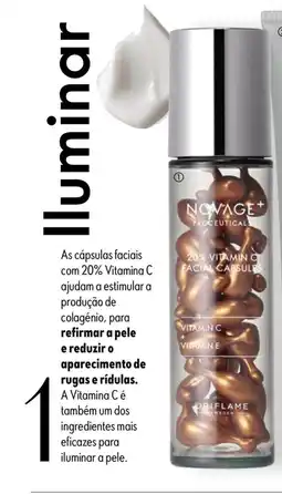 Oriflame Cápsulas Faciais 20% Vitamina C ProCeuticals Novage+ promoção