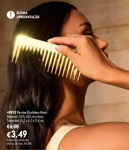 Oriflame Pente Golden Hair promoção