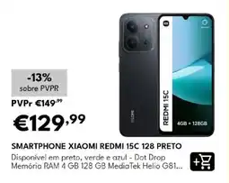 Radio Popular smartphone xiaomi redmi 15c 128 preto promoção