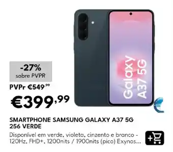 Smartphone samsung galaxy a37 5g 256 verde