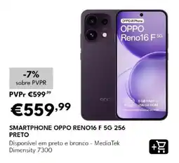 Radio Popular smartphone oppo reno16 f 5g 256 preto promoção