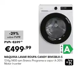 Radio Popular máquina lavar roupa candy br413bl8-s promoção