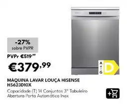 Radio Popular máquina lavar louça hisense hs623d10x promoção