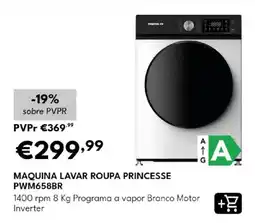 Radio Popular Máquina lavar roupa princesse pwm658br promoção