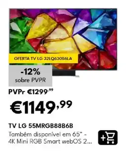 Radio Popular tv lg 55mrgb88b6b promoção