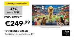 Radio Popular Tv hisense 32s5q promoção