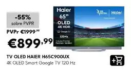 Radio Popular Tv oled haier h65c900ux promoção