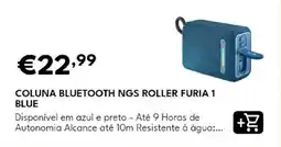 Radio Popular coluna bluetooth ngs roller furia 1 blue promoção