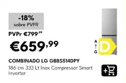 Radio Popular combinado lg gbbs514dpy promoção