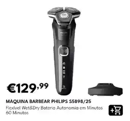 Radio Popular máquina barbear philips s5898/25 promoção