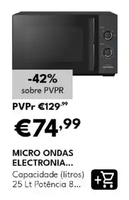 Radio Popular micro ondas electronia promoção