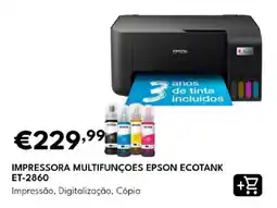 Radio Popular Impressora multifunções epson ecotank et-2860 promoção