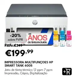 Radio Popular Impressora multifunções hp smart tank 6005 promoção