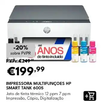 Impressora multifunções hp smart tank 6005