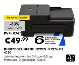 Radio Popular Impressora multifunções hp deskjet 4330 promoção