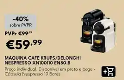 Radio Popular máquina café krups/delonghi nespresso xn100110 en80.b promoção