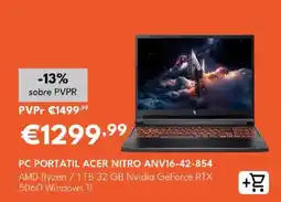 Radio Popular pc portátil acer nitro anv16-42-854 promoção