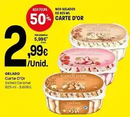 Intermarché Carte d'or - gelado promoção