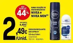 Intermarché Nivea men - desodorizante em spray promoção