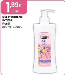 Intermarché Porsi - gel para higiene intima promoção