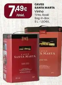 Intermarché Caves santa marta - vinho tinto, rose promoção