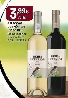 Intermarché Beira interior - selecção de enófilos vinho doc promoção