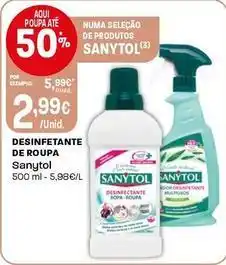 Intermarché Sanytol - desinfetante de roupa promoção