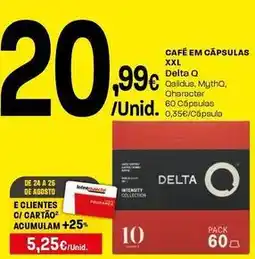 Intermarché Delta q - cafe em capsulas promoção