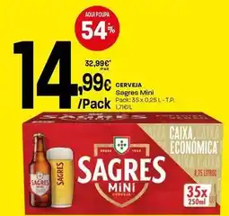 Intermarché Sagres mini - cerveja promoção
