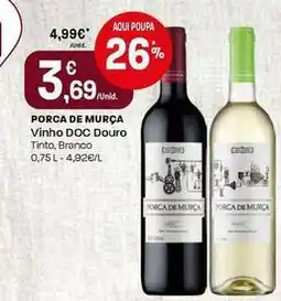 Intermarché Porca de murça - vinho doc douro promoção