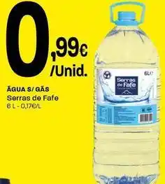 Intermarché Serras de fafe - água sem gas promoção