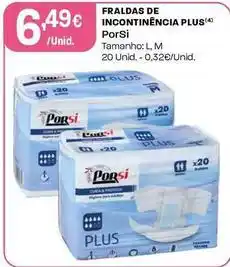 Intermarché Porsi - fraldas de incontinencia plus promoção