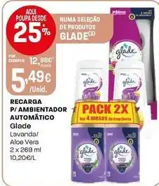 Intermarché Glade - recarga p/ ambientador automático lavanda / aloe vera promoção