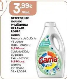 Intermarché Gama - detergente líquido p/ máquina de lavar roupa promoção